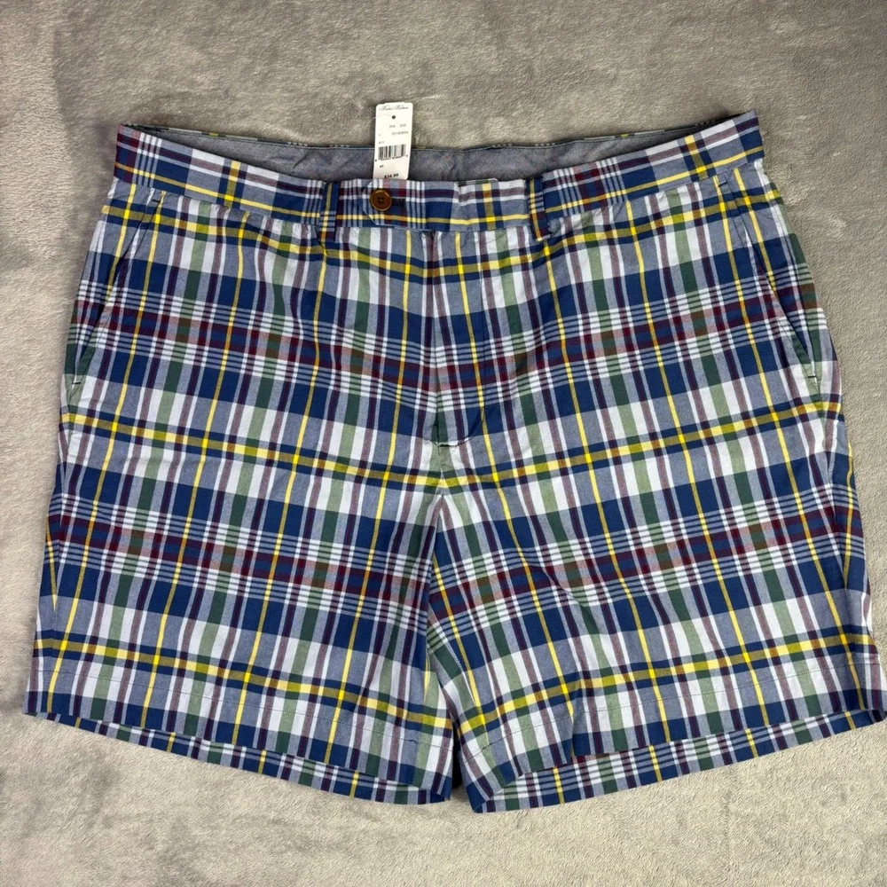 Brooks Brothers Bermuda Shorts Mens 40 Multi Plaid Cotton Madras Preppy New